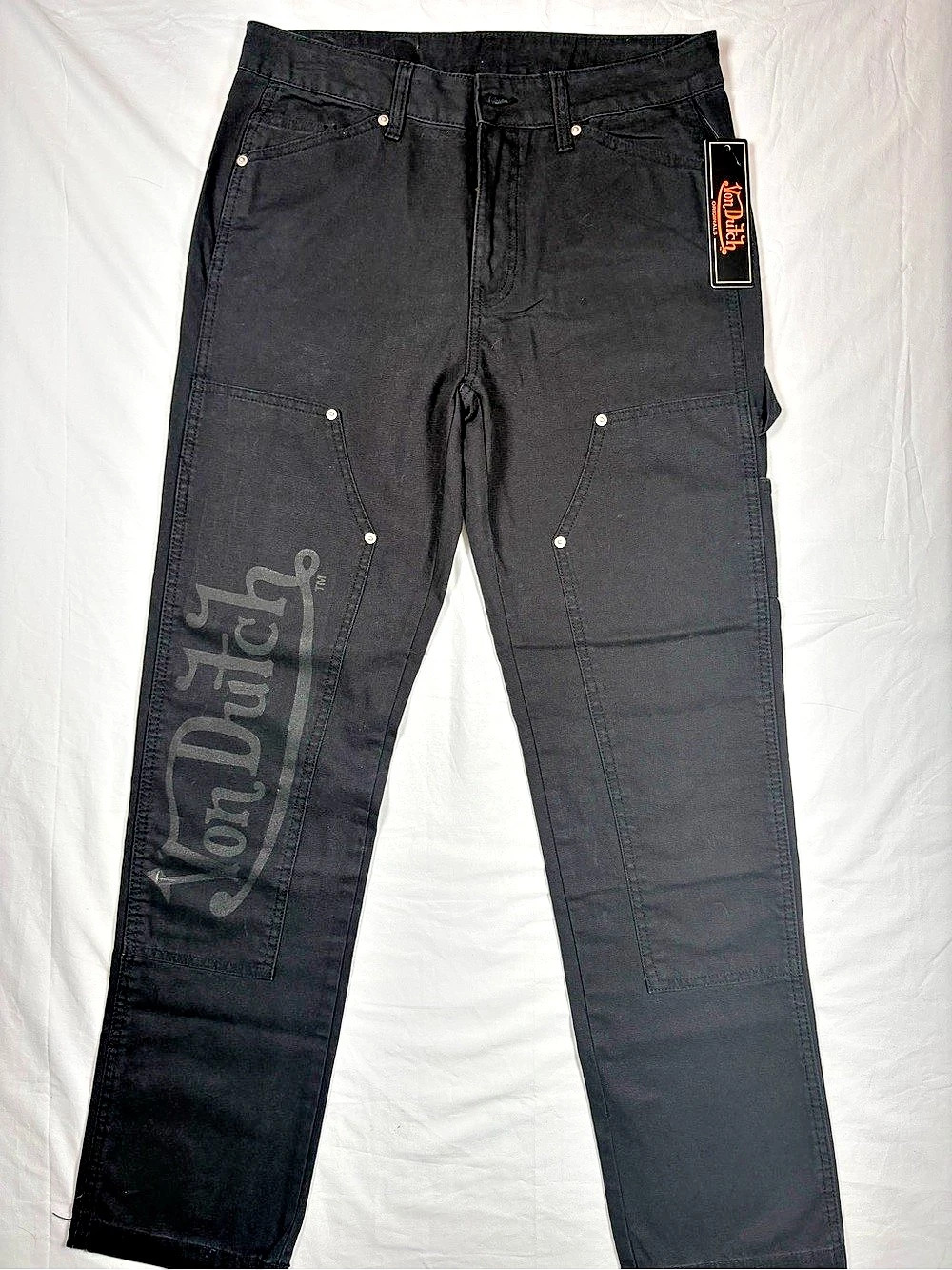 Von Dutch Originals Cargo Pants Cargo Pants Black Waist 30 x 32 NWT